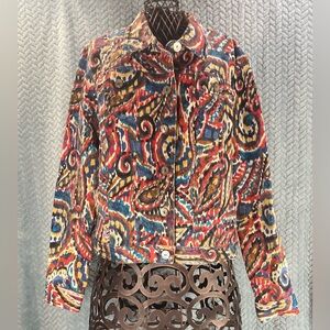 Ruby Rd. Multicolor Paisley Jacket